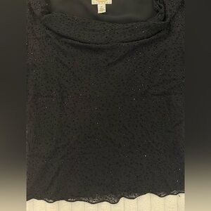 Talbots Black Sparkle Women's Blouse